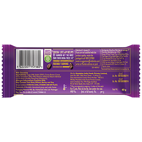 Cadbury Dairy Milk Silk Dairy Milk Silk Chocolate Bar, 60 g of Rs 80