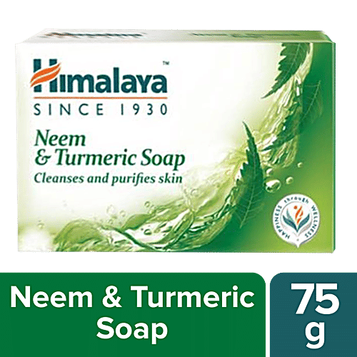 Buy Himalaya Soap Neem Turmeric 75 Gm Carton Online At Best Price of Rs