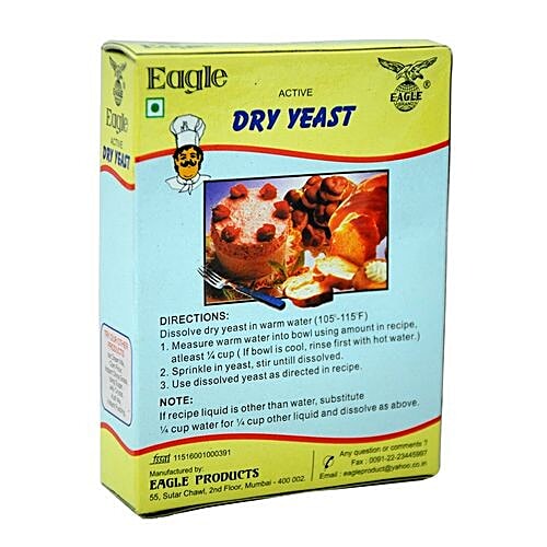 Buy Eagle Yeast Active Dry 25 gm Carton Online at Best Price. of Rs