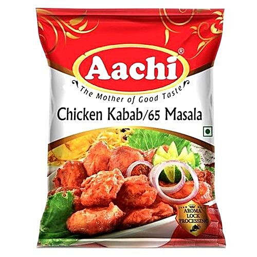 Aachi Masala - Chicken Kabab / Chicken 65, 50 g Pouch 