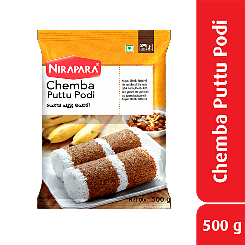 Nirapara Chemba Puttu Podi, 500 g Pouch Zero Cholesterol
