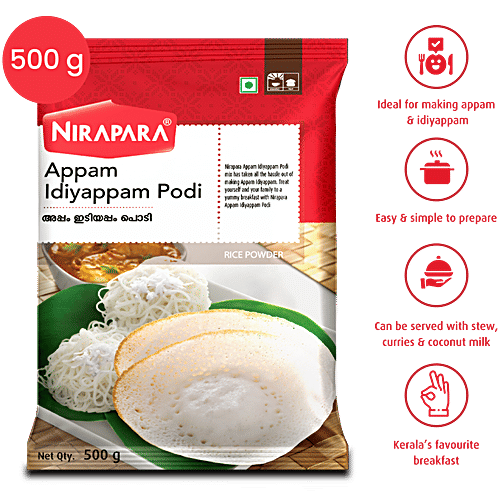 Nirapara Appam/Idiyappam Podi, 500 g Pouch Zero Cholesterol