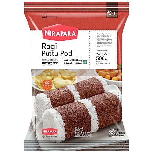 Nirapara Ragi Puttu Podi, 500 g Pouch 