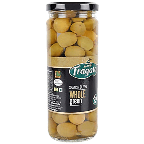 Buy Fragata Spanish Olives Whole Green 450 Gm Jar Online At Best Price