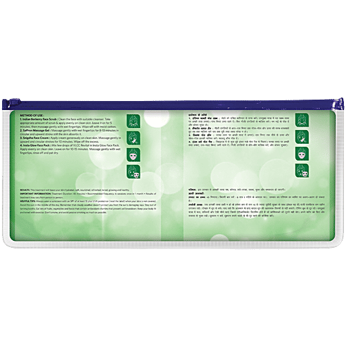 VLCC Salon Series Insta Glow Facial Kit - Soft, Nourished & Glowing Skin, 252 g (6 Facials) 