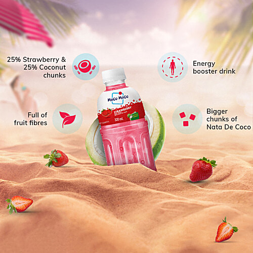 Mogu Mogu Juice - Strawberry, 300 ml  Zero Fat