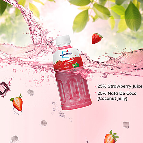 Mogu Mogu Juice - Strawberry, 300 ml  Zero Fat