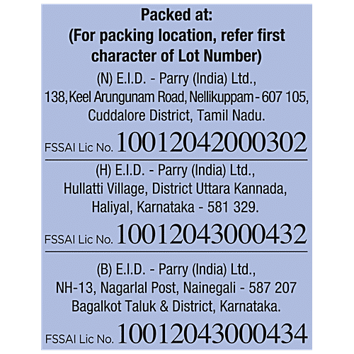 Parry's Pure Refined - Sugar Sulphur Free/Sakkare, 1 kg Pouch