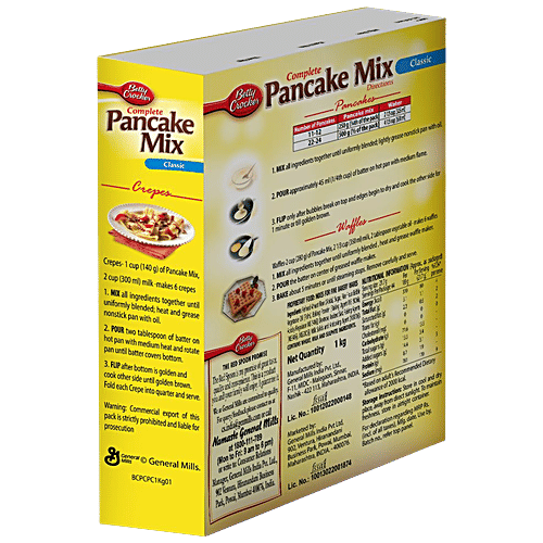 Betty Crocker Pancake Mix - Original, 1 kg Carton American Style Breakfast