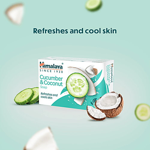 Himalaya Cucumber & Coconut Soap, 125 g  Refreshes & Cools Skin