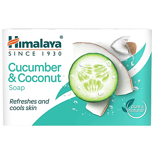 Himalaya Cucumber & Coconut Soap, 125 g  Refreshes & Cools Skin