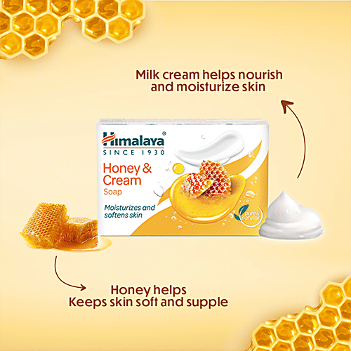 Himalaya Honey & Cream Soap, 125 g Moisturizes & Nourishes Skin