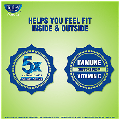Tetley Green Tea immune With Added Vitamin C - Classic, 130 g (100 Bags x 1.3 g each) 