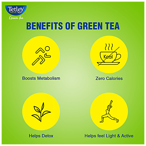 Tetley Green Tea immune With Added Vitamin C - Classic, 130 g (100 Bags x 1.3 g each) 