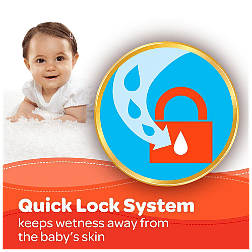 Huggies New Dry Diapers - Large, Double Leak Guard, Prevents Leakage, 52 pcs