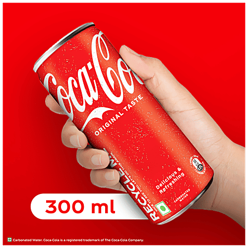 Coca Cola Original Taste Soft Drink, 300 ml Can
