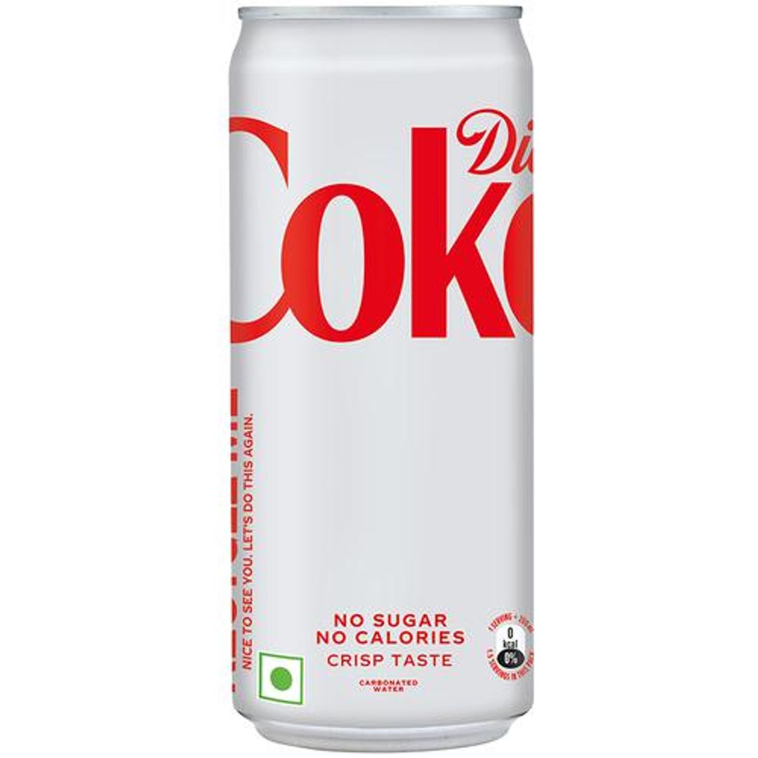 Coca Cola Diet Coke Soft Drink, 300 ml Can