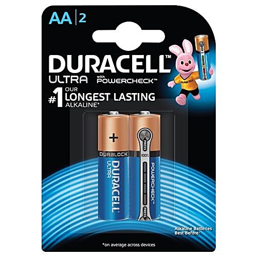 Buy Duracell Alkaline Battery Aa Ultra 2 Pcs Online at the Best Price