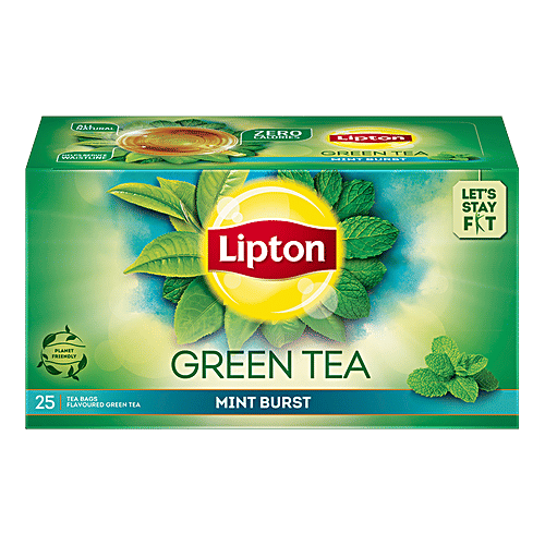 Lipton Mint Burst Green Tea, 32.5 g (25 Bags x 1.3 g each)