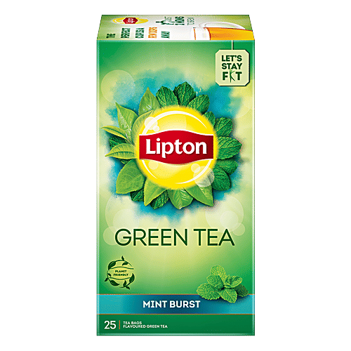 Lipton Mint Burst Green Tea, 32.5 g (25 Bags x 1.3 g each)