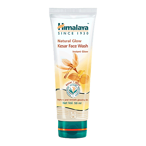Himalaya Natural Glow Kesar Face Wash, 50 ml  