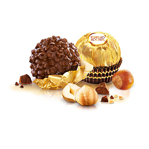 Ferrero Rocher Hazelnut & Milk Chocolate Gift Pack, 50 g (4 pcs) 