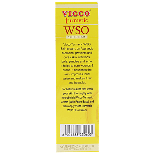 Vicco  Turmeric WSO Skin Cream - Ayurvedic Medicine, 60 g Tube 