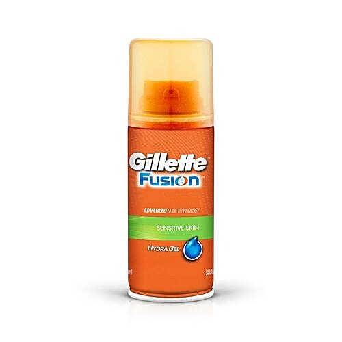 Gillette Pre Shave Gel - Fusion, Hydra Sensitive, 75 ml Bottle 
