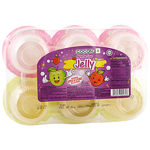 Buy Cocon Konnyaku Jelly Lychee Fruit & Apple Fruit Flavour Online at