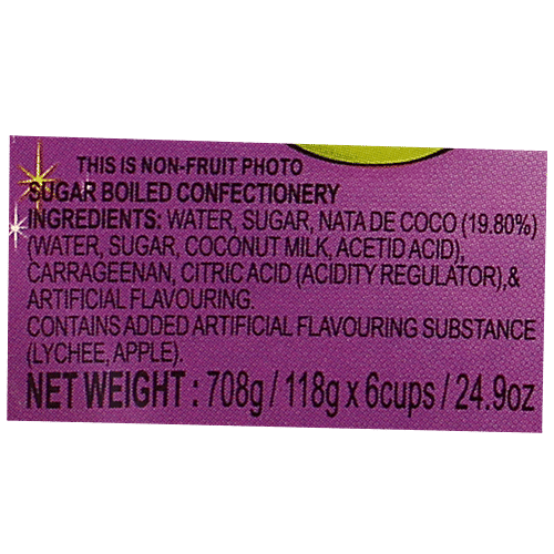 Buy Cocon Konnyaku Jelly Lychee Fruit & Apple Fruit Flavour Online at