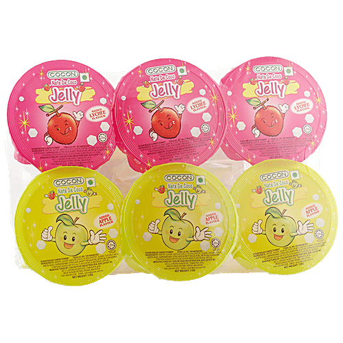 Buy Cocon Konnyaku Jelly Lychee Fruit & Apple Fruit Flavour Online at