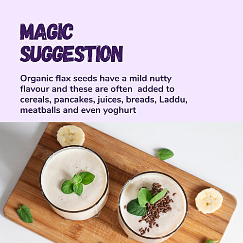 24 Mantra Organic Flax Seeds, 200 g Pouch Gluten Free