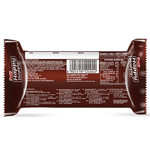 Parle Happy Happy Choco-Chip Cookies, 80 g Pouch 
