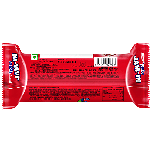 Buy Parle Happy Happy Jam In Cream 66 Gm Pouch Online At Best Price Bigbasket