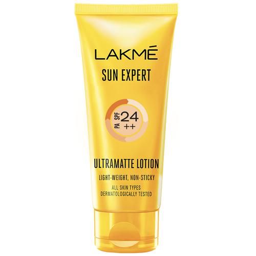 Lakme Sun Expert SPF 24 Ultra Matte Lotion - Blocks Harmful Rays, Lightweight, 50 ml Bottle 