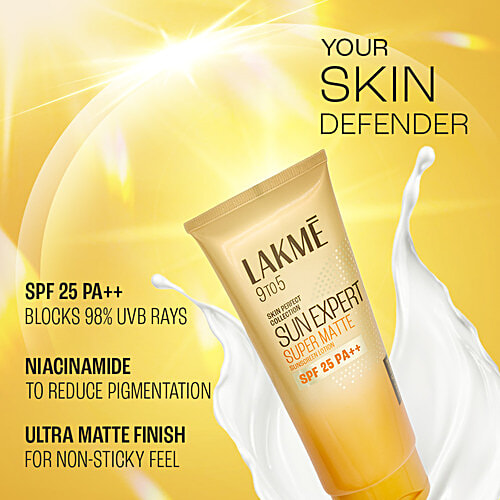 Lakme Sun Expert Ultra Matte Sunscreen Lotion - SPF 24 PA++, 50 ml  