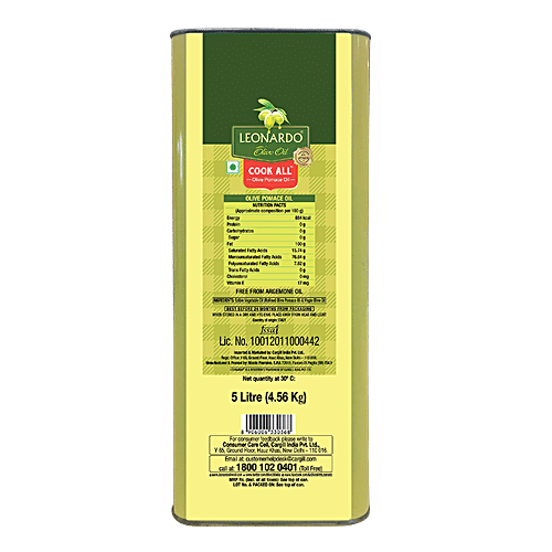 Buy Leonardo Olive Oil Pomace 5 Ltr Tin Online At Best Price bigbasket