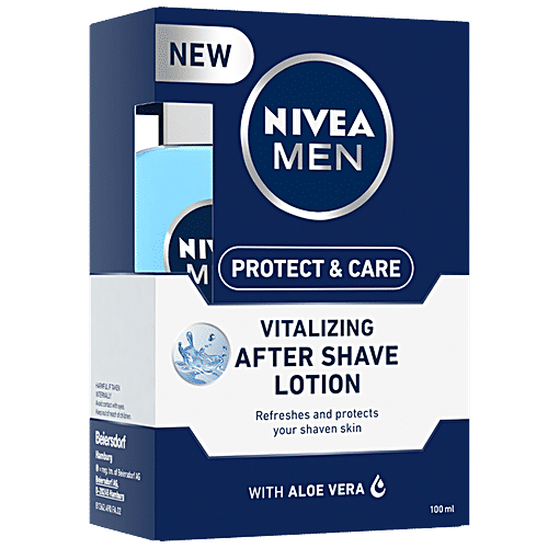 Nivea Protect & Care After Shave Lotion, 100 ml  Refreshes & Protects Skin