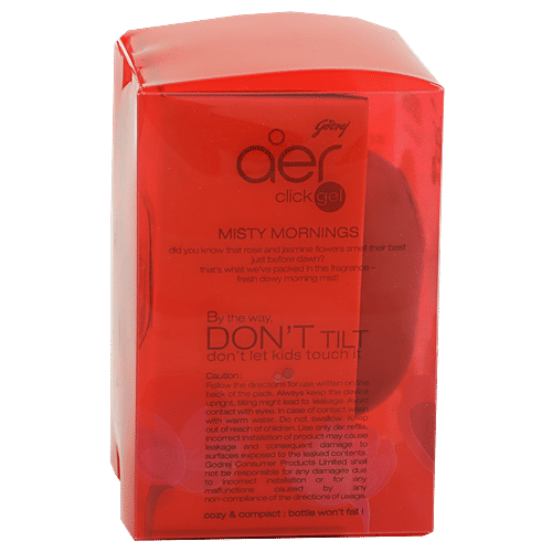 Godrej Aer Click Gel Car Vent Air Freshener Kit - Petal Crush Pink, 10 g Lasts 60 Days, Rub & Sniff