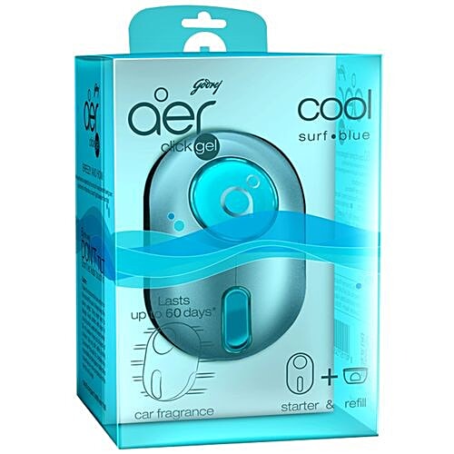 Buy Godrej Aer Click Gel Car Freshener Cool Surf Blue 9 Ml Online At