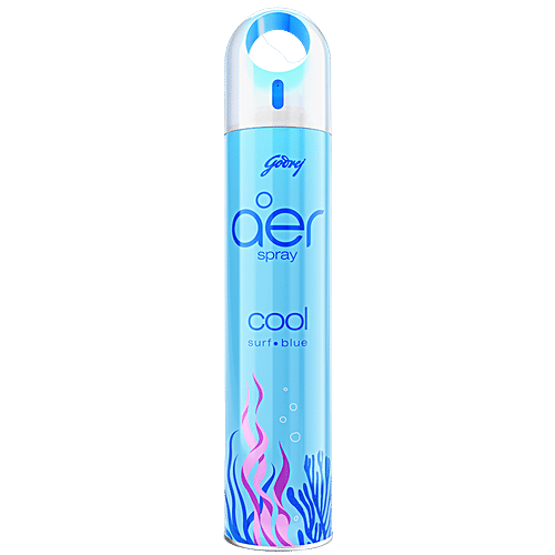 Godrej Aer Cool Aqua Blue Home & Office Air Freshener Spray, 220 ml