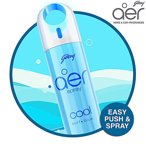 Godrej Aer Cool Aqua Blue Home & Office Air Freshener Spray, 220 ml