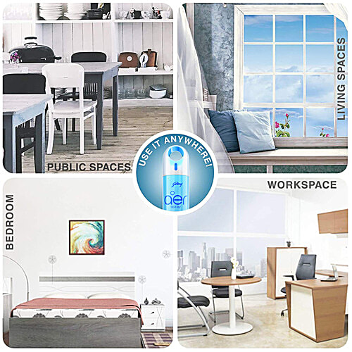 Godrej Aer Cool Aqua Blue Home & Office Air Freshener Spray, 220 ml