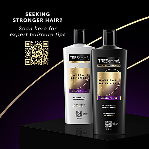 Tresemme Hair Fall Defense Pro Collection Conditioner - with Keratin Protein, Upto 97% Less Hair Breakage After 1 Wash, 80 ml Bottle 