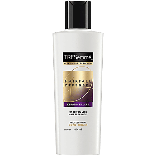 Tresemme Hair Fall Defense Pro Collection Conditioner - with Keratin Protein, Upto 97% Less Hair Breakage After 1 Wash, 80 ml Bottle 