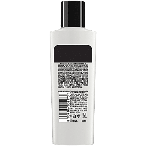 Tresemme Hair Fall Defense Pro Collection Conditioner - with Keratin Protein, Upto 97% Less Hair Breakage After 1 Wash, 80 ml Bottle 