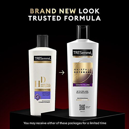 Tresemme Hair Fall Defense Pro Collection Conditioner - with Keratin Protein, Upto 97% Less Hair Breakage After 1 Wash, 80 ml Bottle 