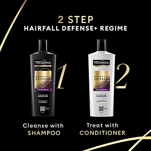 Tresemme Hair Fall Defense Pro Collection Conditioner - with Keratin Protein, Upto 97% Less Hair Breakage After 1 Wash, 80 ml Bottle 