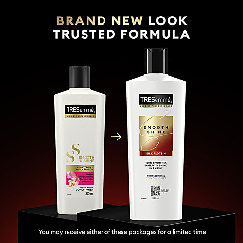 Tresemme Smooth Shine Silk Protein Professional Conditioner, 190 ml Smoother Hair with Shine in 1 Wash