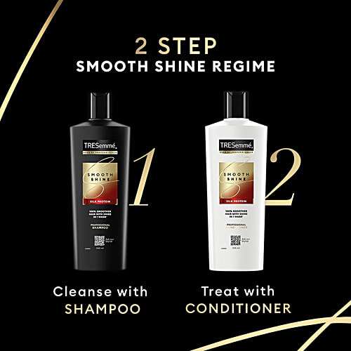 Tresemme Smooth Shine Silk Protein Professional Conditioner, 190 ml Smoother Hair with Shine in 1 Wash